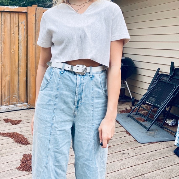 Basic Editions Tops - Retro Basic Editions cropped tee size: XL